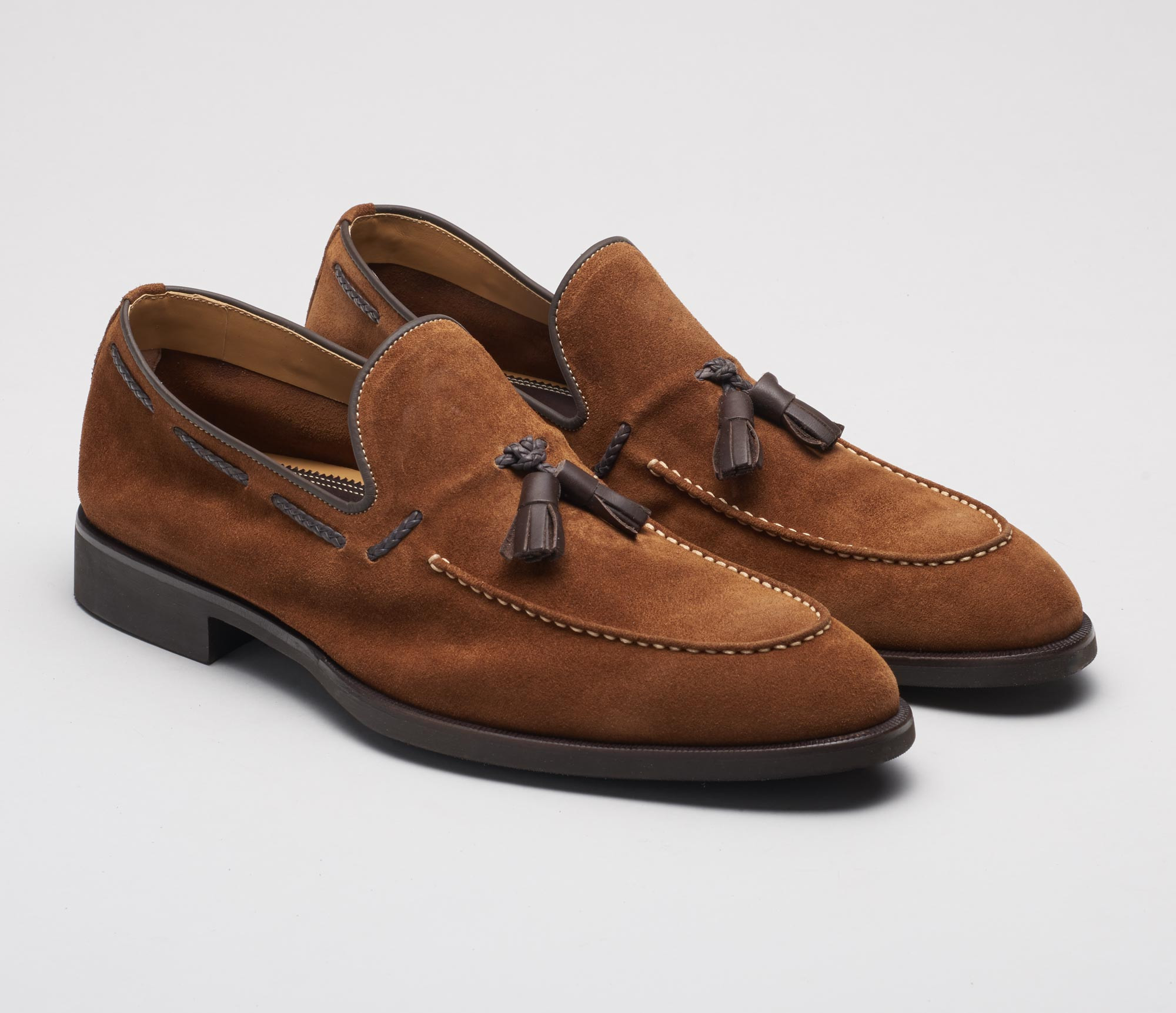 Malpensa Suede Loafer in Cacao