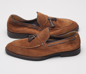 Malpensa Suede Loafer in Cacao Brown