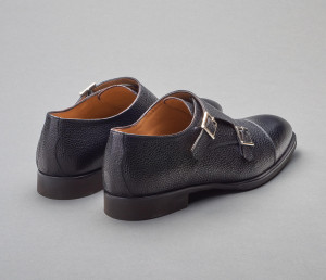Luca Nero Monk Strap Shoes