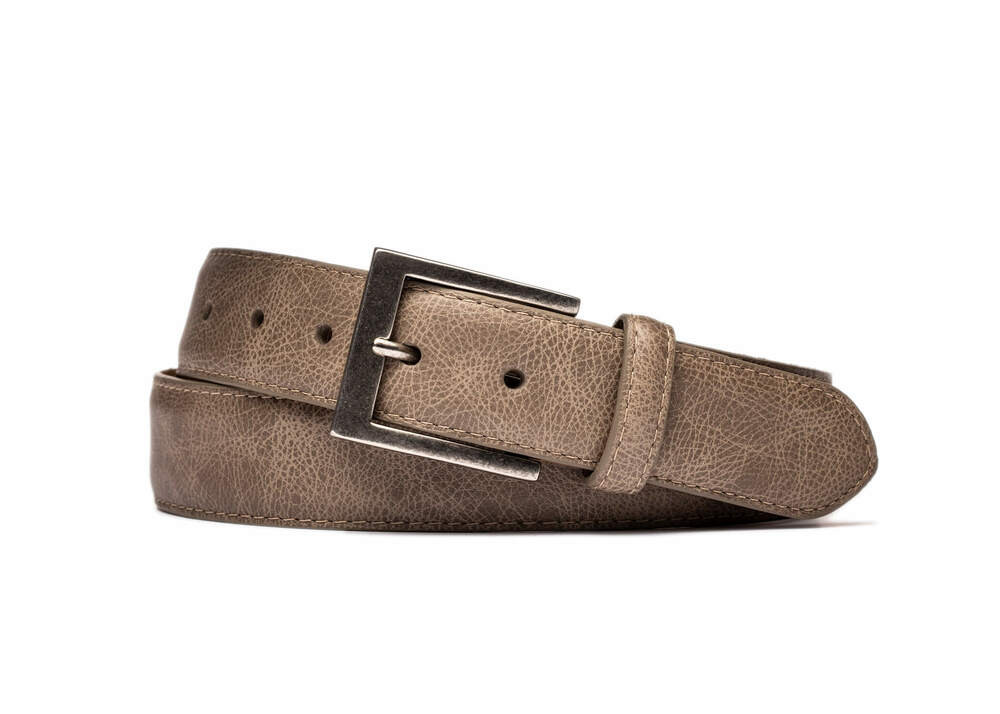 Mushroom Outlaw Calf Belt with Antique Nickel Buckle