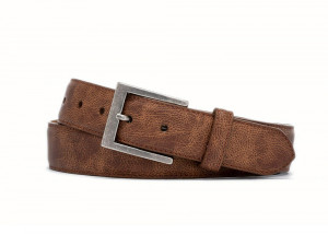 Whiskey Outlaw Calf Belt with Antique Nickel Buckle