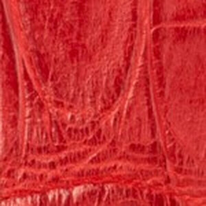 1 3/16" Wide Matte Alligator  Dog Collar (Red)
