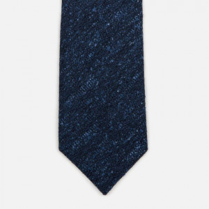 "Gentleman's Solid" Blue Wool/Silk Tie