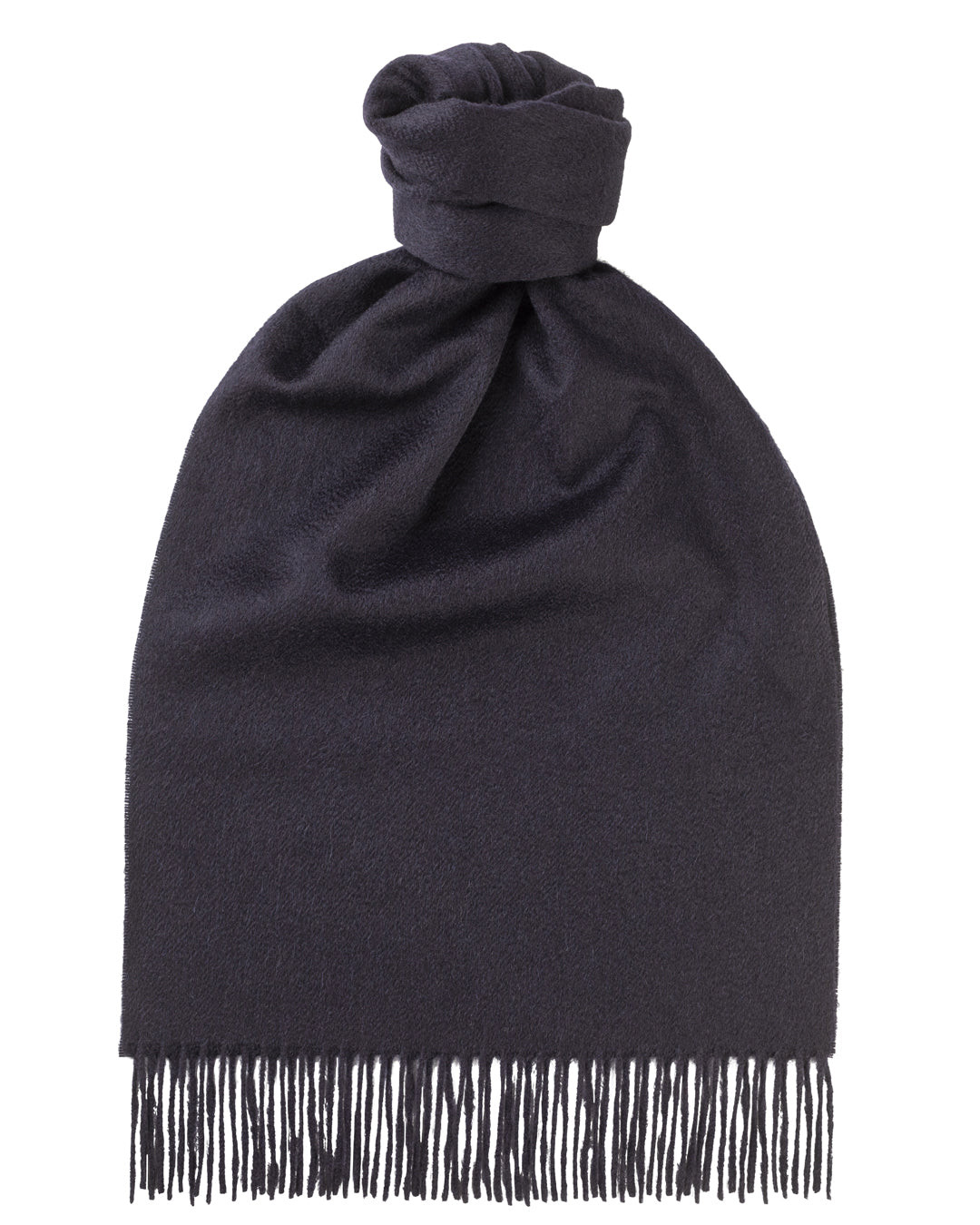 New Blue Solid Wide Cashmere Scarf