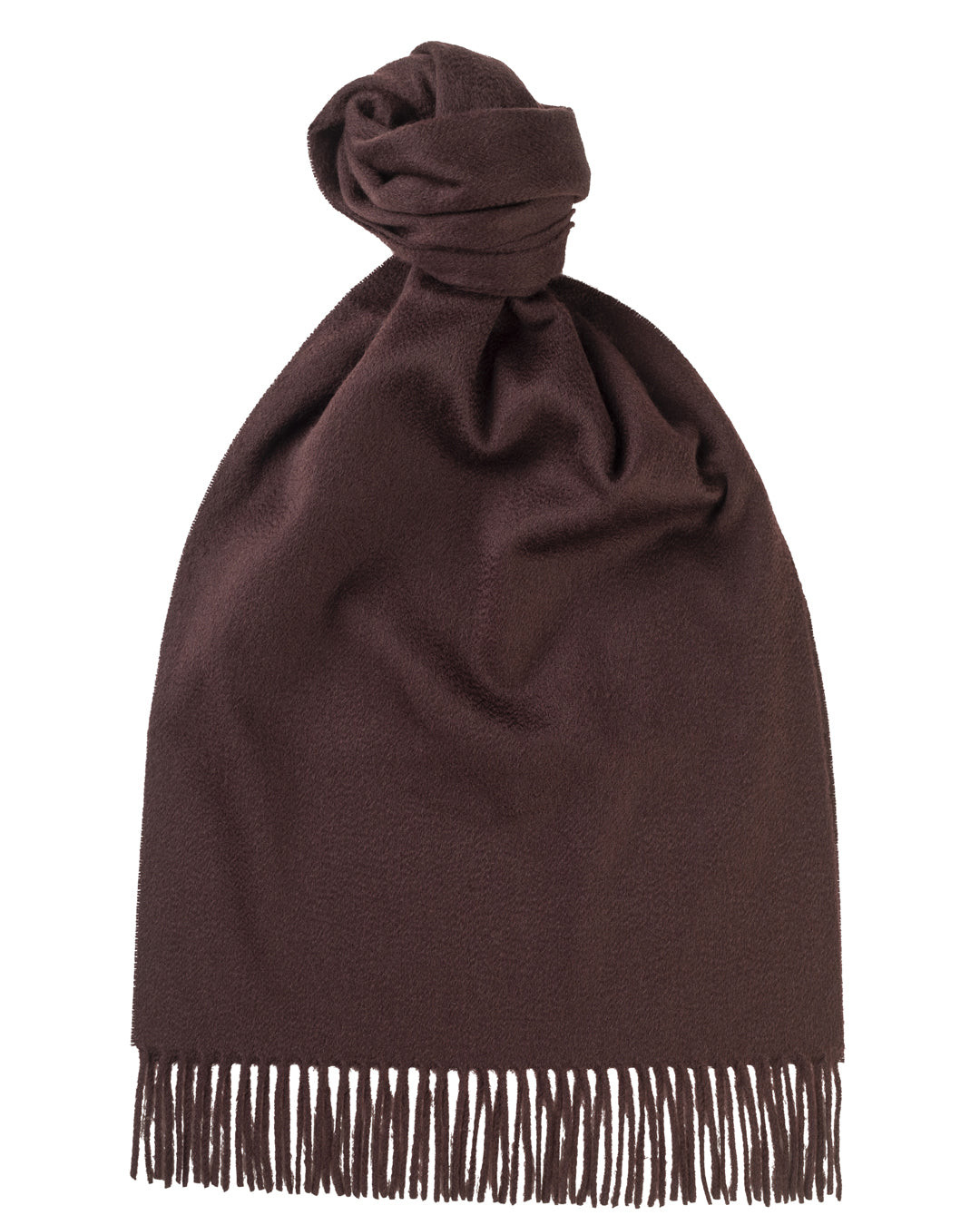 Bourgogne Solid Wide Cashmere Scarf
