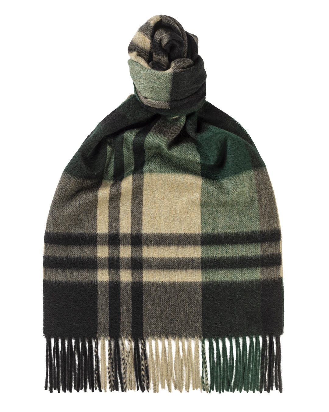 Green Primary Blackwatch Cashmere Scarf