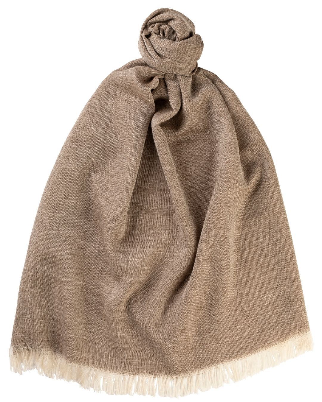 Taupe The Whitby Cashmere Lightweight Stole