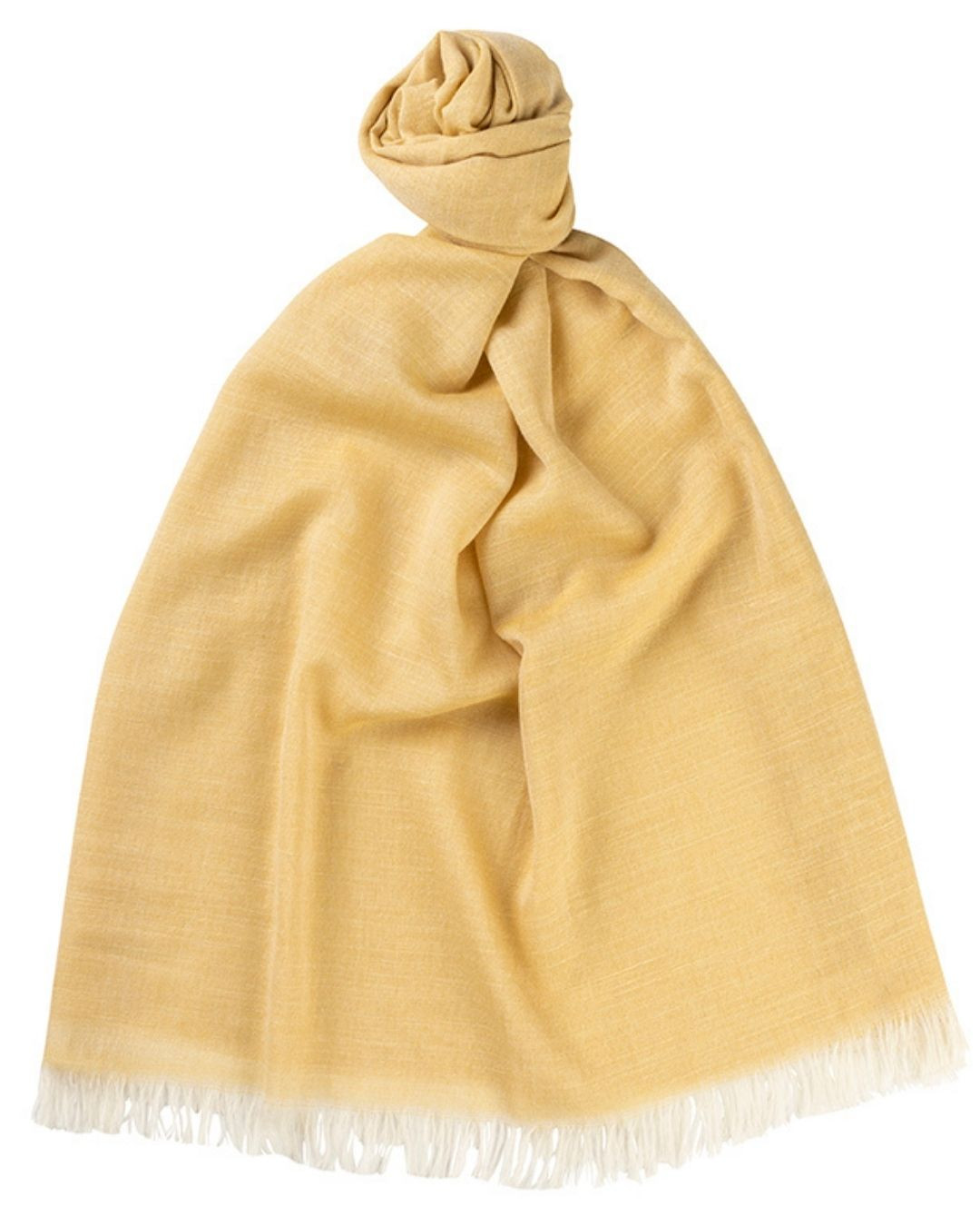 Yellow The Whitby Cashmere Lightweight Stole