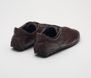 Olimpico Driving Shoe in T-Moro Dark Brown