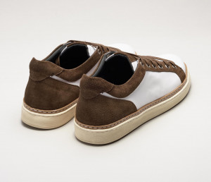 Binetto Suede Sneakers in Ciana Brown