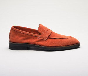 Amato Suede Loafer in Brandy