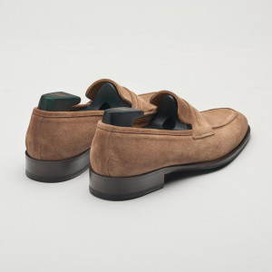 Titus Suede Loafer in Farro Brown