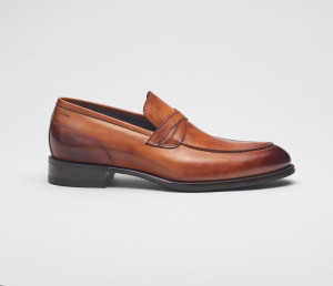 Firenze Loafer in Burnished Marmo Brown