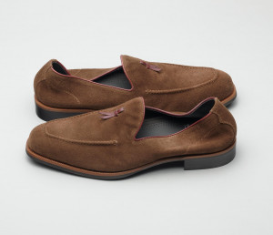 Volta Suede Loafer in Mid-Brown Tundra