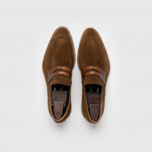 Brera Tabacco/Land  Suede Loafer