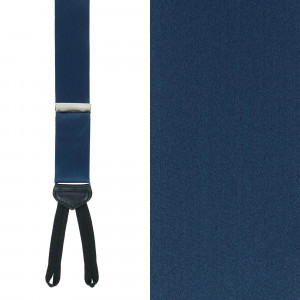 Sutton Formal Navy Silk Suspenders