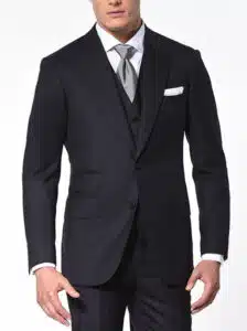 Men's Black Custom Suit