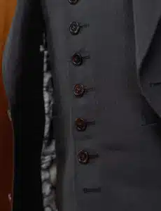 Detailed view of a Linen Suit