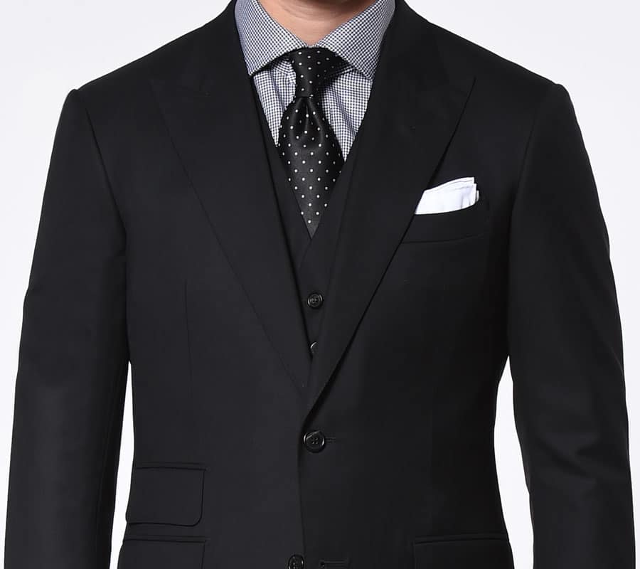 Michael Andrews Bespoke Custom Black Classic Suit