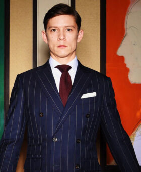 Pierre Siue in Michael Andrews Bespoke Wide Stripe, Lead Image