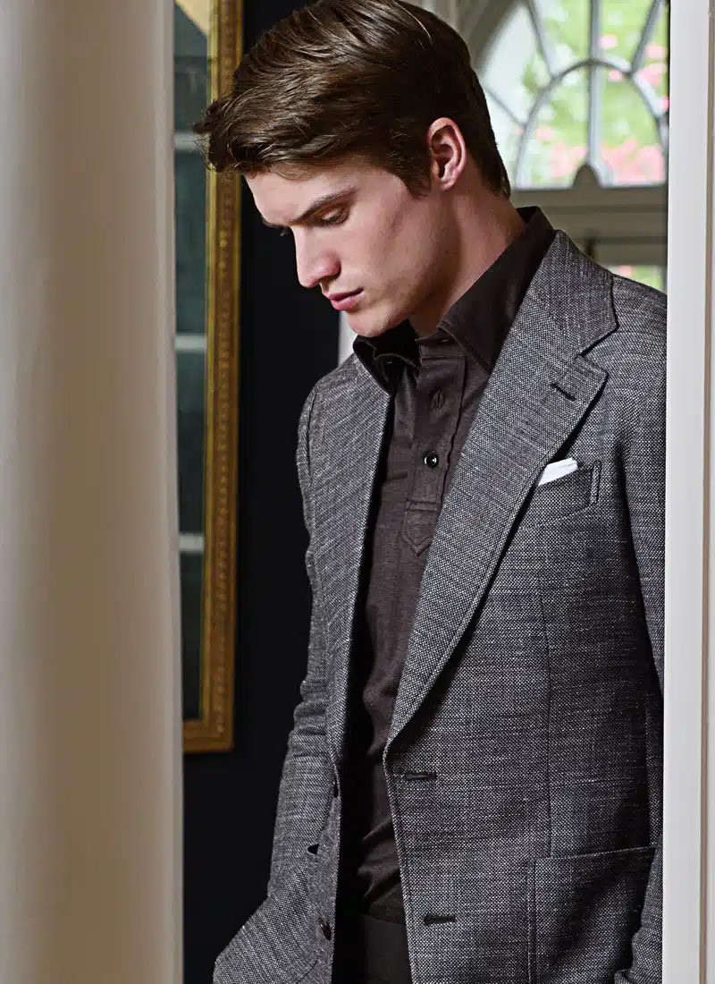 Micheal Andrews Bespoke Custom Sport Coats - Grey Unstructured Jacket