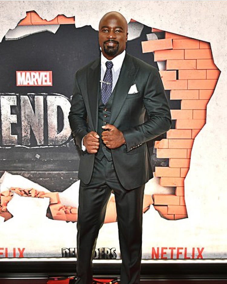 Mike Colter - Defenders, Suit from Michael Andrews Bespoke - custom suits nyc bespoke tailor midtown, noho