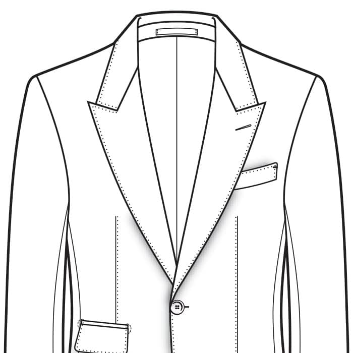 Natural Men's Suit Shoulder Style Drawing Natural Men's Suit Shoulder Style Drawing - custom suits nyc bespoke tailor midtown, noho