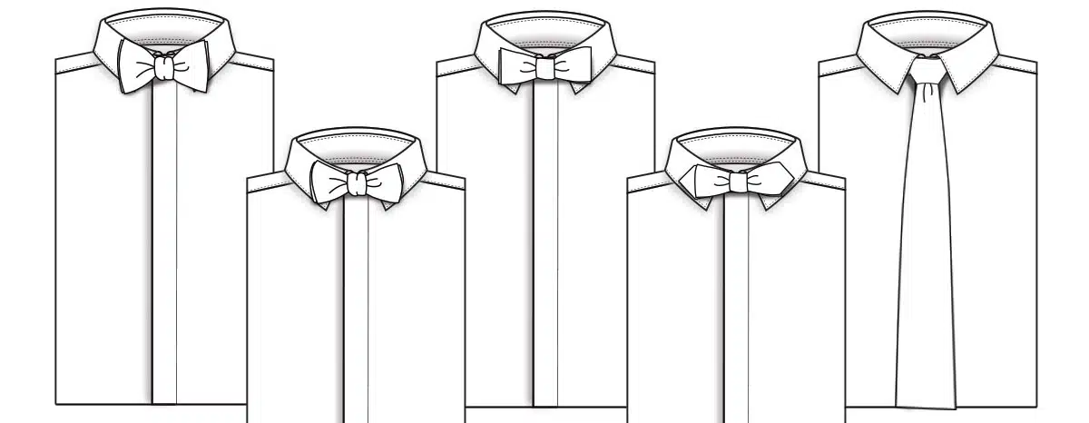 Tuxedo Accessories - Bowtie Styles, Drawing