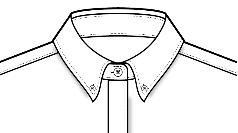 Button-Down Shirt Collar
