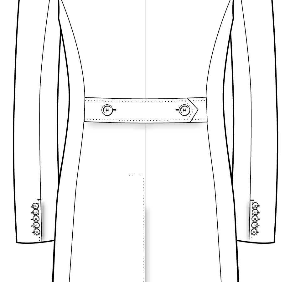 5-2-Piece Belt with Buttons Diagram