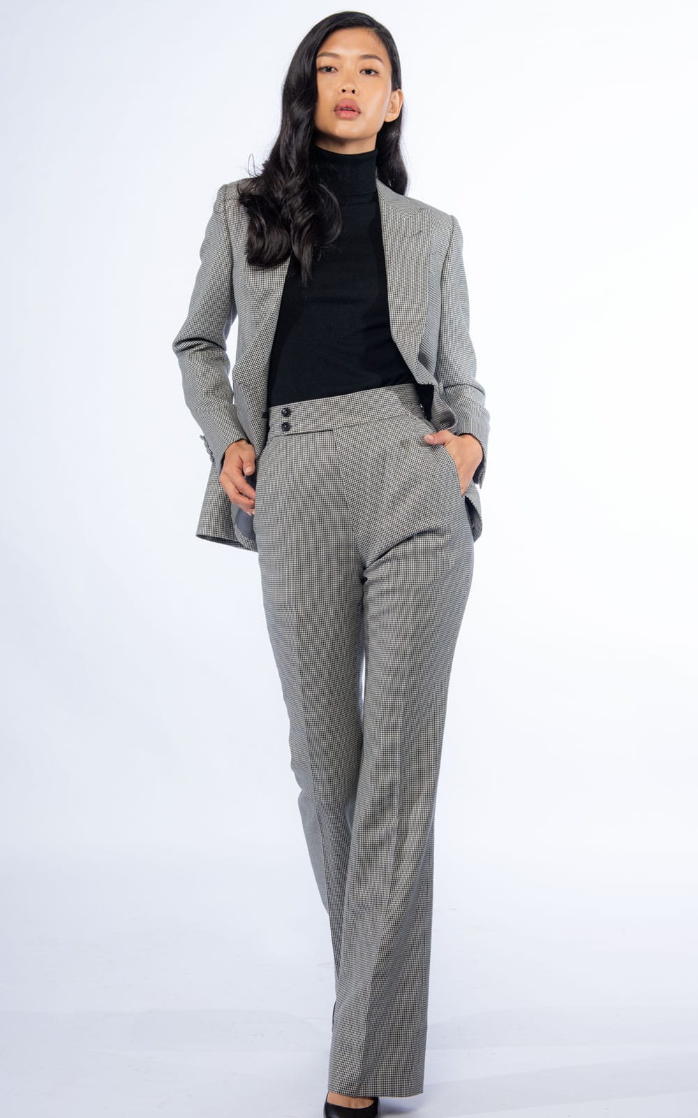 Women's Custom Houndstooth Suit Women's Custom Houndstooth Suit