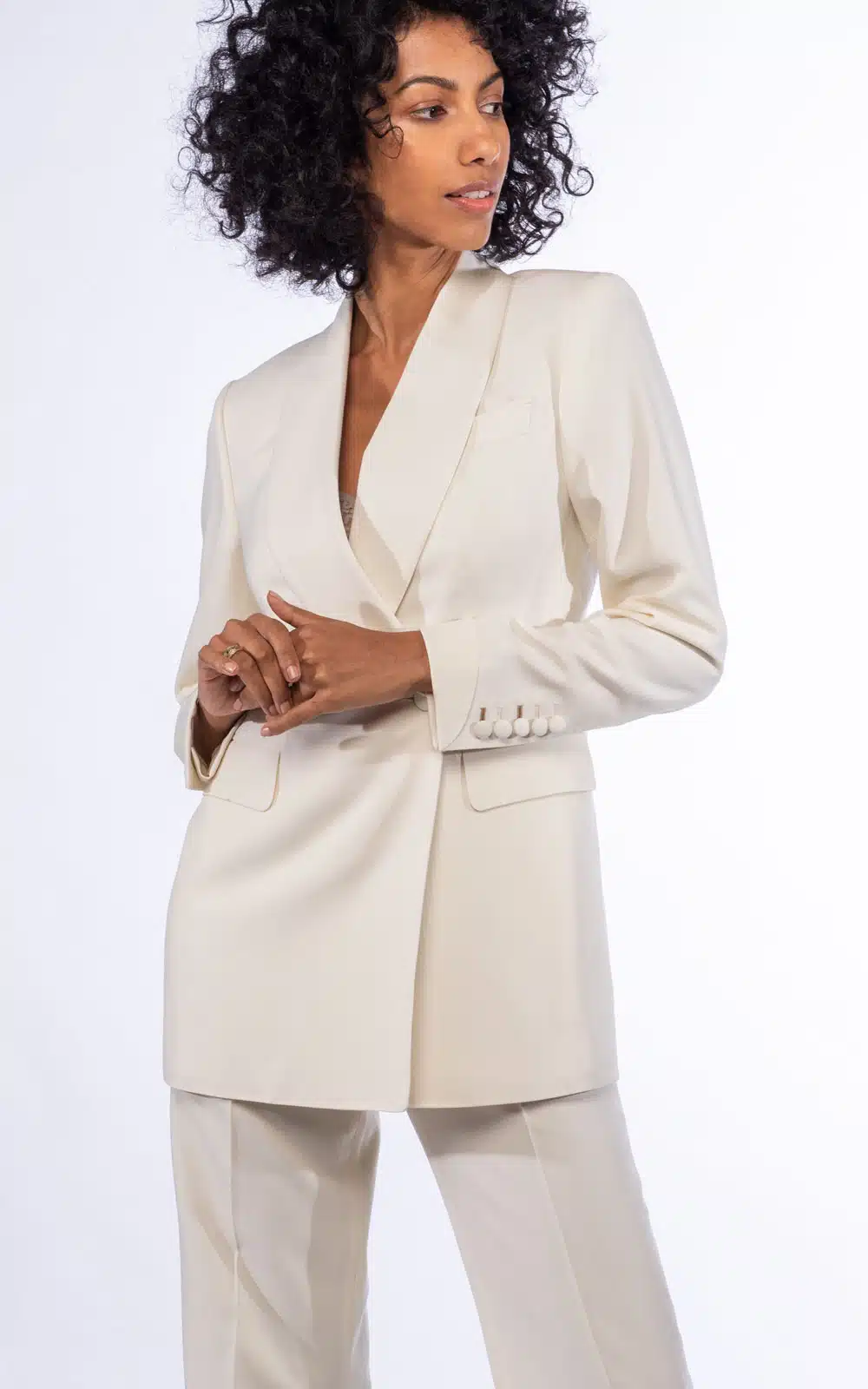 Women's Custom White Suit