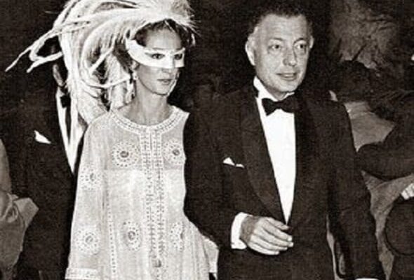 Gianni Agnelli attending a Capote party