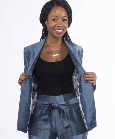 Erica Taylor in Womens Bespoke Suit