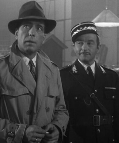 Classic image of Humphrey Bogart wearing Trench Coat