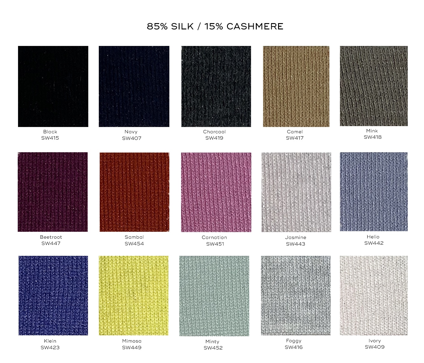 2020 Michael Andrews Custom Sweaters, Silk-Cashmere Yarn Options
