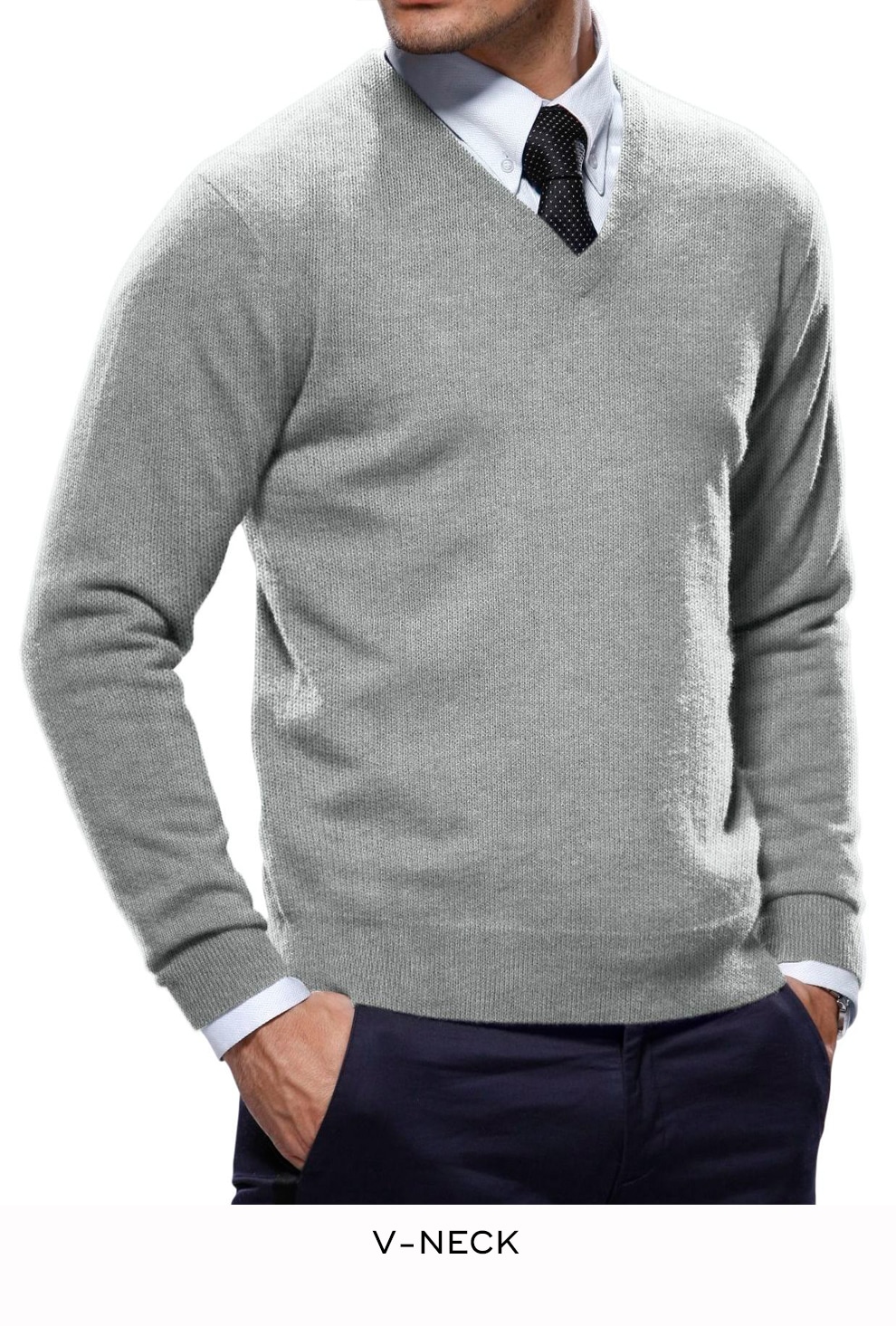 Michael Andrews Custom V Neck Sweater & Knitwear