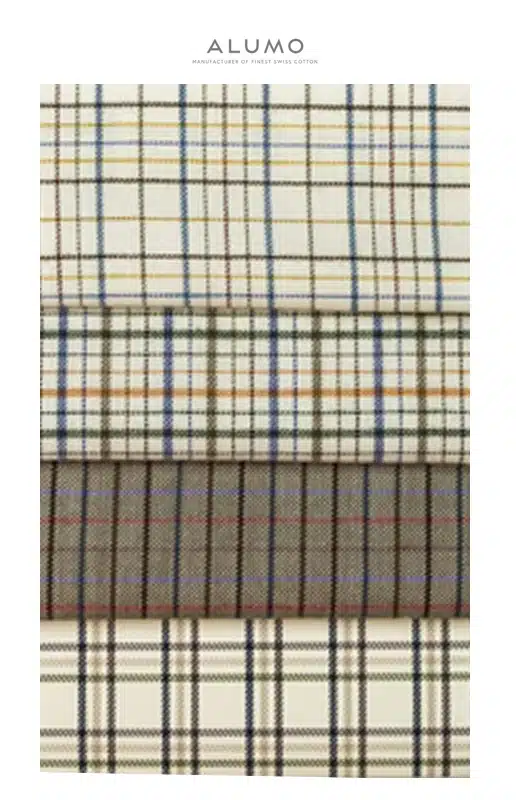 Alumo Cashmerello Flannel Shirting fabric samples for Michael Andrews Bespoke