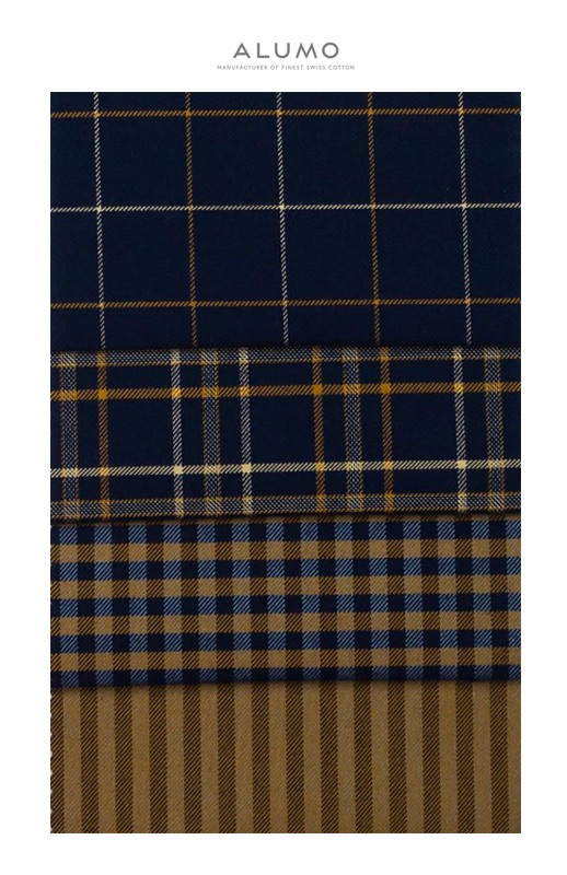 Alumo Flannel Shirting fabric samples for Michael Andrews Bespoke Alumo Flannel Shirting fabric samples for Michael Andrews Bespoke