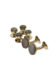 (product) Smokey Mother of Pearl Stud and Cufflink Set (Yellow Gold)