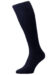 (product) Pantherella Asberley Over-the-Calf Formal Silk Socks - Navy (Large)