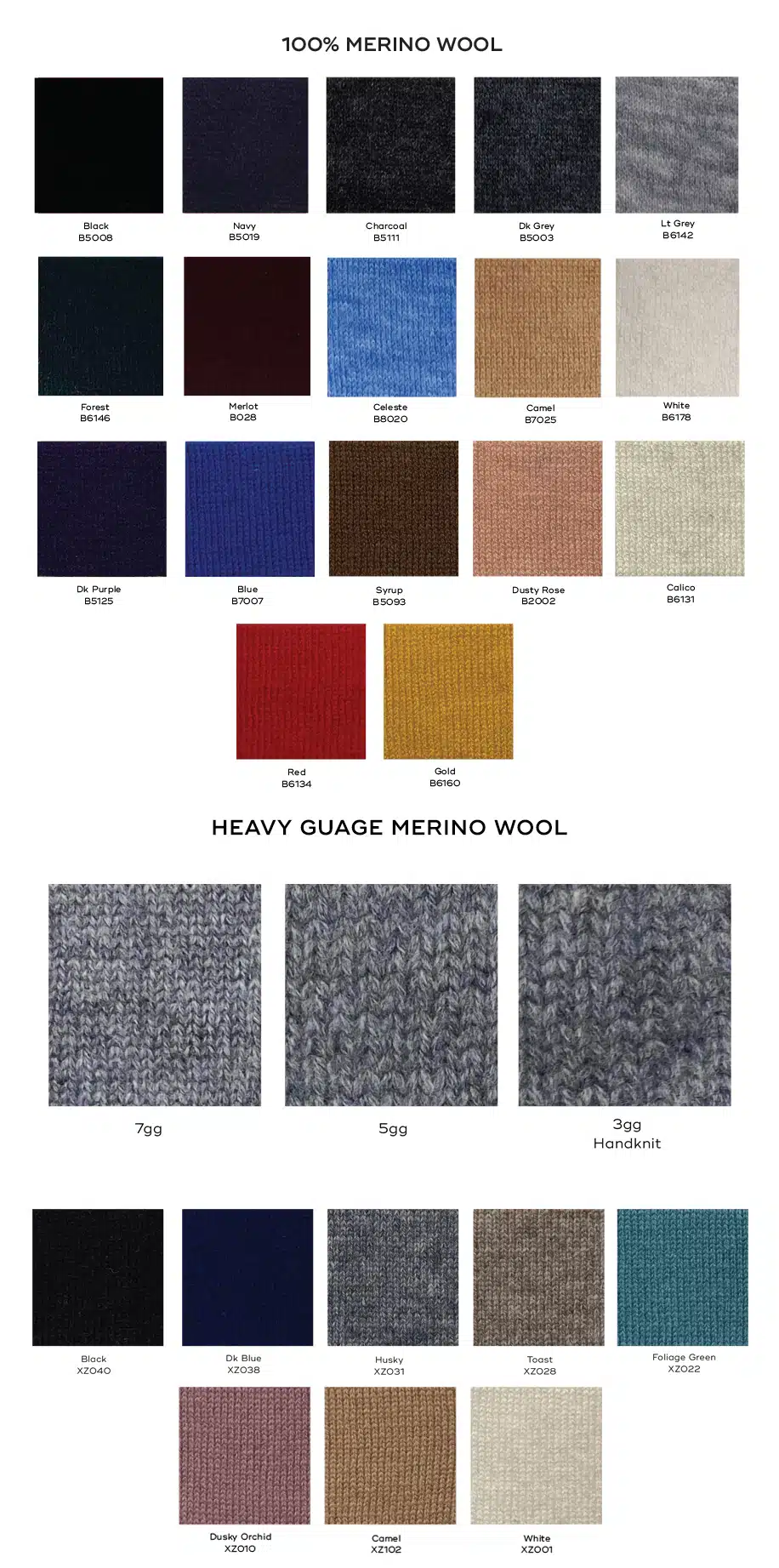 Custom Sweater Yarn Options Wool