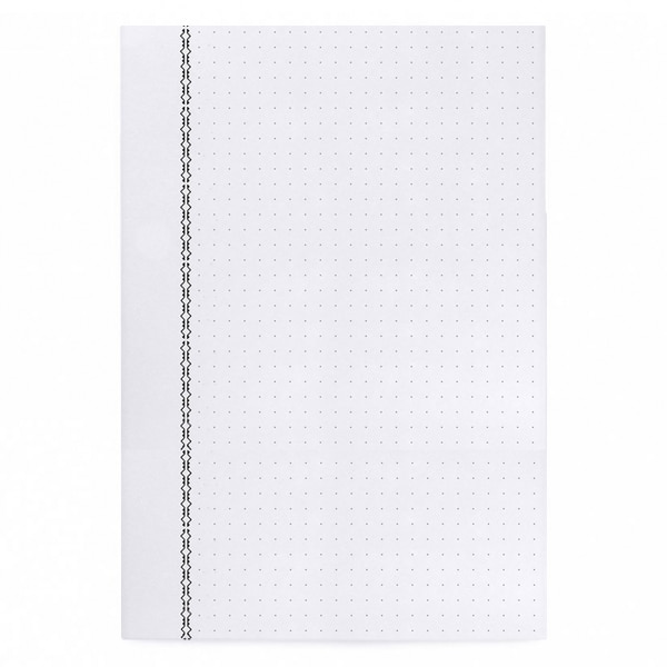 (product) La Compagnie du Kraft Notebook Refill - White Kraft with Dots