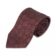 (product) Maroon with Navy & Gold Medallion Silk Necktie, rolled
