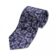 Navy and White Fun Geometric Print Silk Necktie
