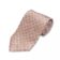 Orange Tan with Blue Medallions Silk Necktie