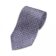 Blue, Purple and Ivory Geometric Silk Necktie