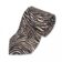 Black and Ivory Zebra Print Silk Necktie