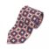 Blue, Pink and Ivory Retro Geometric Silk Necktie