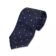 Navy Blue with White Dots Silk Necktie